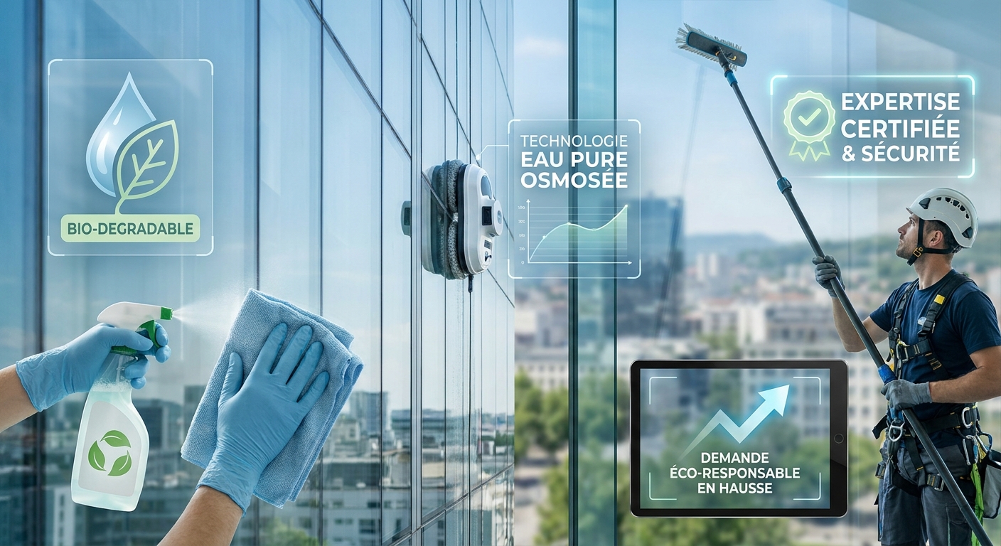 Nettoyage Vitres Saint-Étienne : L'Éco-Responsabilité au Cœur des Tendances